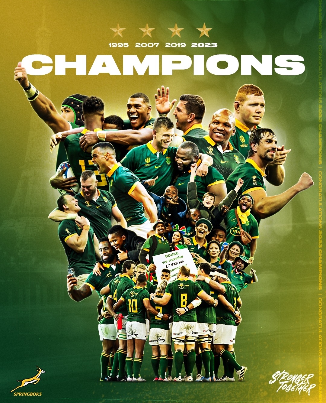 Springboks Win Record Fourth Title