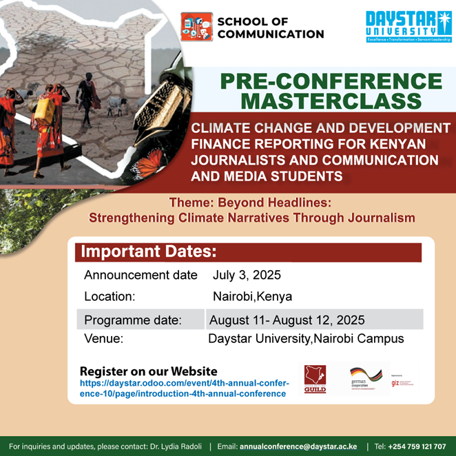 From Ethics to Storytelling: Daystar’s Masterclass Equips Future Climate Reporters
