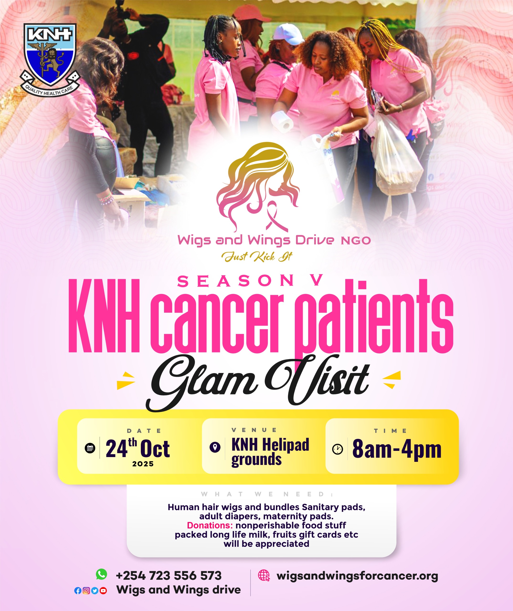 Wigs and Wings Drive 5 Gives Cancer Warriors a Day of Dignity at KNH